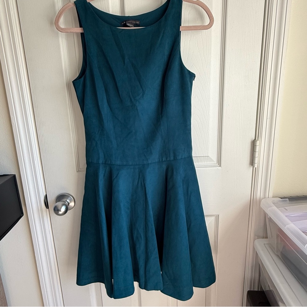 Armani Exchange Teal Mini Dress
